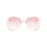 Rose Gold Metal Sunglasses